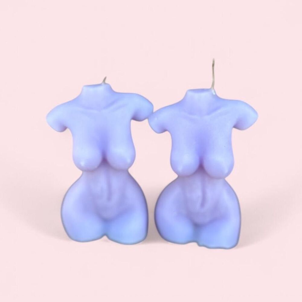 Handmade Lilac Goddess Candle/ Venus candle